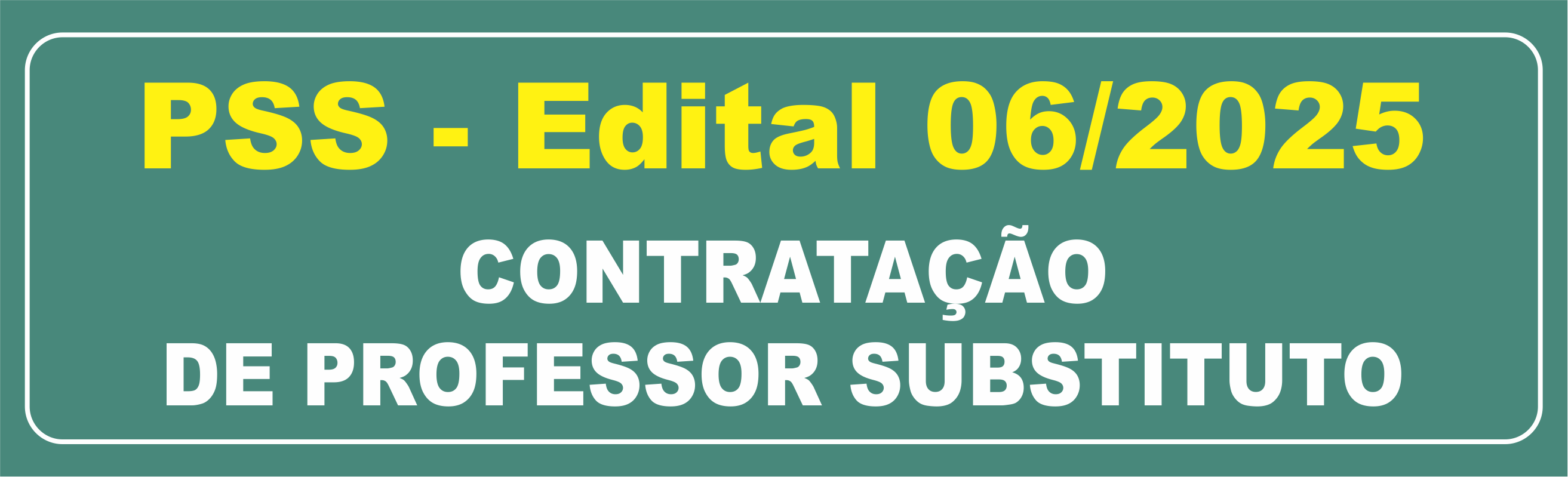 PSS PROFESSOR SUBSTITUTO