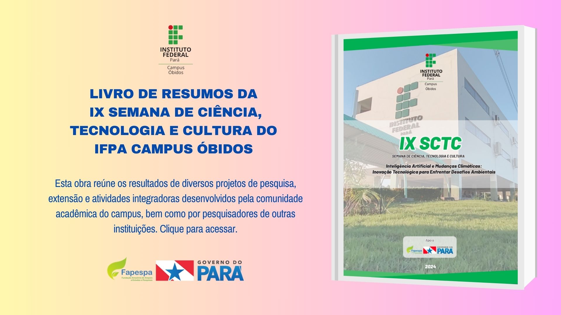 Publicação do Livro de Resumos