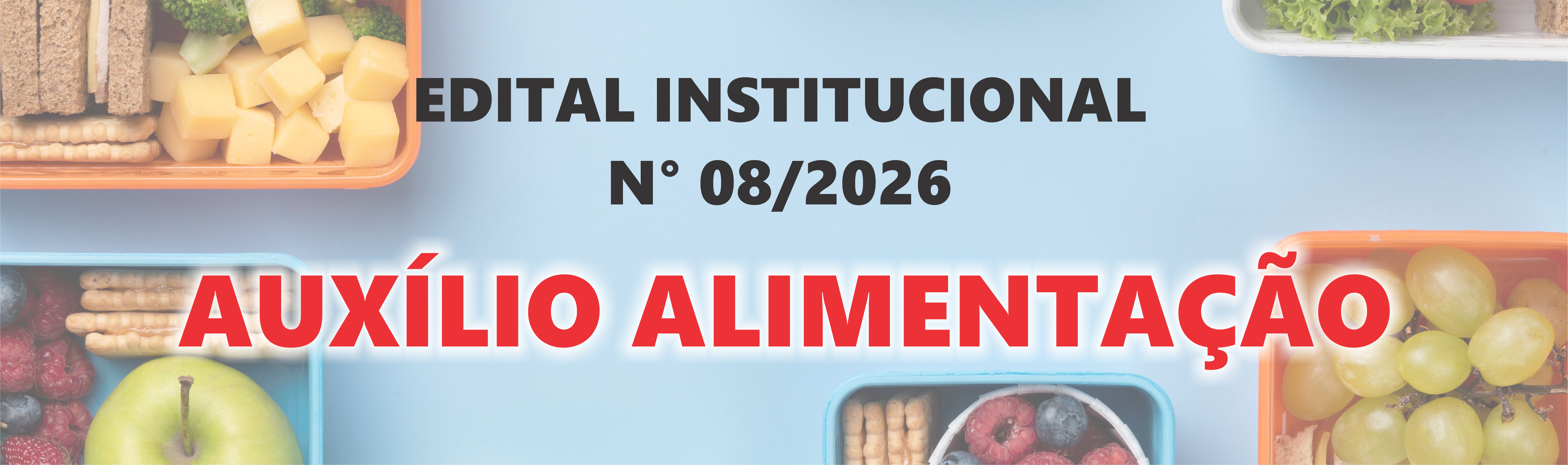 AUXÍLIO ALIMENTAÇÃO - EDITAL 08/2026