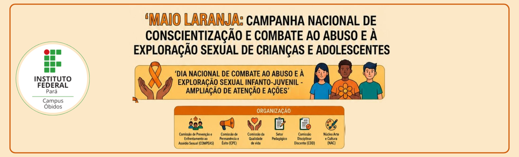 Programação Maio Laranja